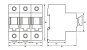 DOEPLasttrenner D0-35A/3p ohne Sicherung 