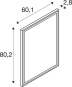 SLV Spiegel Trukko IP44 60x80cm  1004730 
