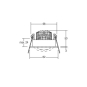 BRUM LED-Einbaustrah. IP65 chrom  DAMITA 