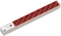 Bachmann 19" 1HE 8xSchuko rot    333.410 