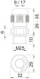 OBO V-TEC VM25 SW Kabelverschraubung 