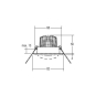 BRUM LED-Einbaustrahler 6W 230V 38304073 