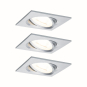 Paulmann EBL Set Nova eckig schw   93474 