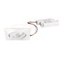 BRUM LED-Einbaustrahler eckig Weiß  BB14 