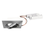 BRUM LED-Einbaustrah. eckig Nickel  BB14 