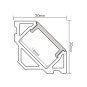 Nobile Alu Eck-Profil 3 TP 2m 5011147806 