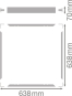 LEDV Aufbaurahmen Panel Value 