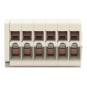 WAGO 734-106 1-Leiter-Federleiste,CAGE 