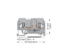 WAGO 279-915/281-410 Bauelementklemme,2 