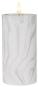 S&H LED-Kerze Marmoroptik          88219 