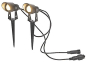 S&H LED Gartenspot schwarz 2er-Set 88191 