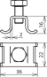 DEHN Spannkopf f. Band 14x0,3mm   540930 