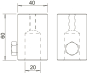 OBO 101 IW-M10 Wandanschluss M10 Alu 
