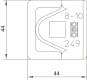 OBO 249 8-10 ALU-OT Schnellverbinder RD 