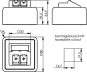 TG Modul-Aufnahme AP 80x80   H02000A0092 