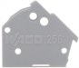 WAGO 256-100 Abschlussplatte,anrastbar, 