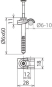 Dehn 390120 LH DQ  LH DQ 6.10 ND6X60 V2A 