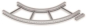 Unex Flachbogen 90  lichtgrau   67507-04 