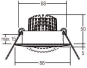 BRUM LED-Einbaustrahler d2w Weiß    BB13 