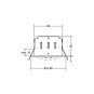 BRUM LED-Einbaustrahl. 6W titan INDIWO68 
