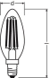 OSR PARATHOM 4,5-40W/827 470lm Filament 
