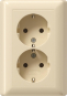 GIRA 078801 SCHUKO-Doppelsteckdose Voll- 