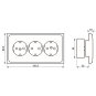JG Kabel-Kanal-Schuko-Std.     CD 523 WW 