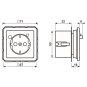 Jung FI-SCHUKO-Steckdose 30mA  CD5520.30 