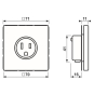 Jung Steckdose US-Norm NEMA  LC521-15222 