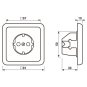 Jung SCHUKO -Steckdose 16 A 250V   51520 