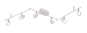 Trio LED-Balken NARCOS,6x6W    873110631 