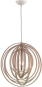 TRIO Pendelleuchte Holz grau   305900130 