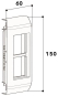 GGK 16692            FB 60x150-MR-Schuko 