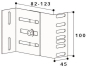 GGK Wandkonsole 82-167mm WKV-3      3582 