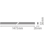 LEDV LINEAR LED 17W 1800lm 3000K 