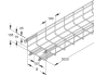 Niedax Gitterrinne U-form  MTC 105.300 V 