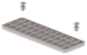 Unex Bodenverbinder lichtgrau      66820 