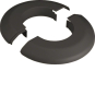 Hager Rosette Polyamid zu        RKR9005 
