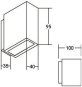 BRUM LED-Fassadenleuchte IP54   10013173 