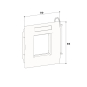 GGK 4687 Adapterrahmen 1-f    KSE/AR-1-H 