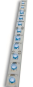 Rutec starre LED Leiste Innen blau 88572 