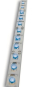 Rutec starre LED Leiste Innen blau 88572 