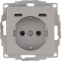 Berker Steckdose SCHUKO/USB CC  48151404 