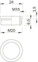 OBO 167 R MS M20-16 Reduktion M20-M16 
