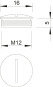 OBO 168 MS M12 Verschlussschraube M12 