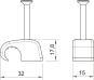 OBO 2028 40 LGR Haft-Clip 14-17mm L40 PP 