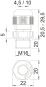OBO V-TEC VM LM16 MS Kabelverschraubung 