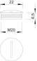 OBO 168 MS M20 Verschlussschraube M20 