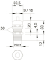 OBO V-TEC L PG21 MS Kabelverschraubung m 