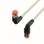EFB Patchkabel 2xRJ45 90°   K4137GR.0,50 